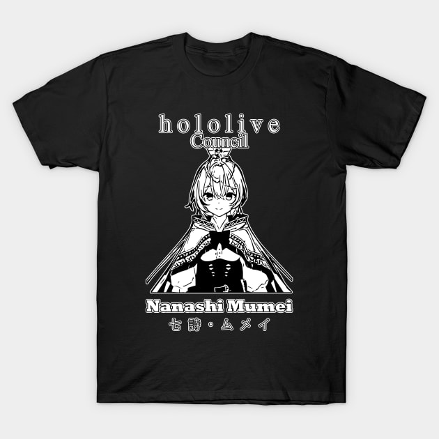 Nanashi Mumei Hololive English Council T-Shirt by TonaPlancarte